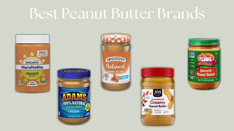 Image with the 5 Most Popular Peanut Butter Brands