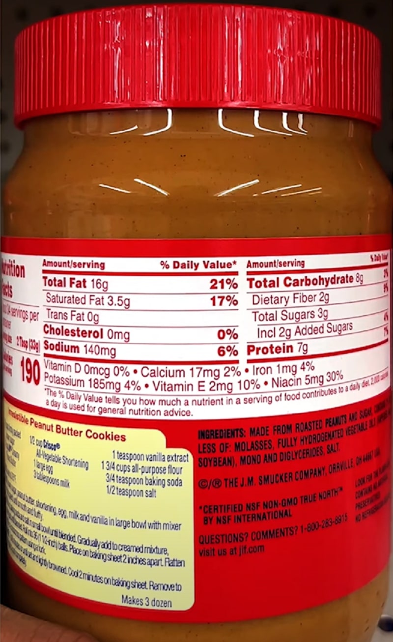 Peanut Butter Label