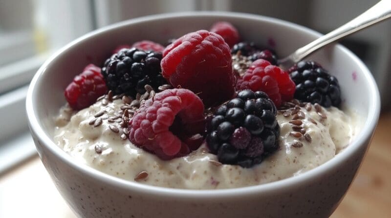 Oats made with almond milk - Sample Meal Plan for Valencia Diet - Breakfast